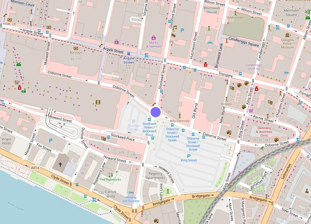 Map: Holiday Inn Express Glasgow City Riverside by IHG